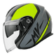 SCHUBERTH M1 Flip Front Helmet - GREY/BLACK/YELLOW  