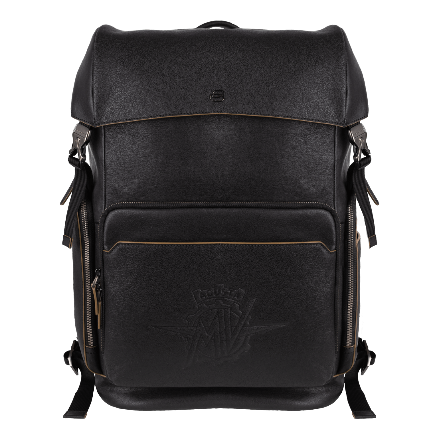 Piquadro Laptop Leather Backpack MV Agusta Official Apparel Store